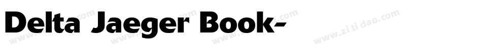 Delta Jaeger Book字体转换